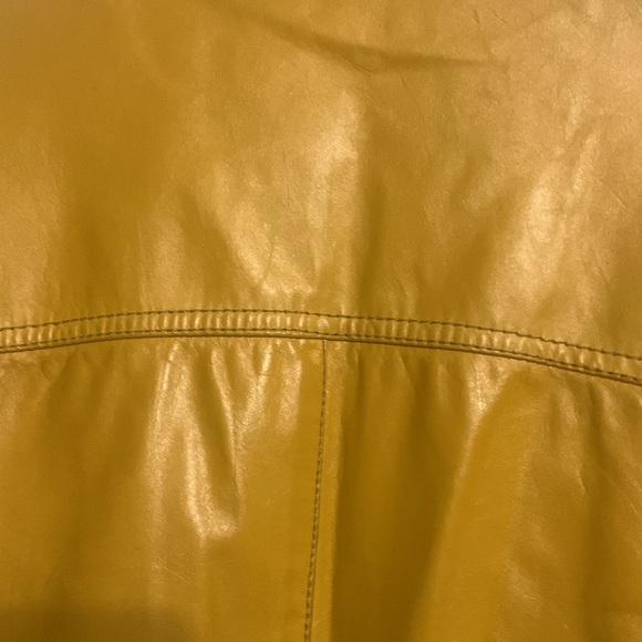 Vintage OLD HOLLYWOOD.. Gold Leather jacket by LAKELAND .. - Picture 14 of 16
